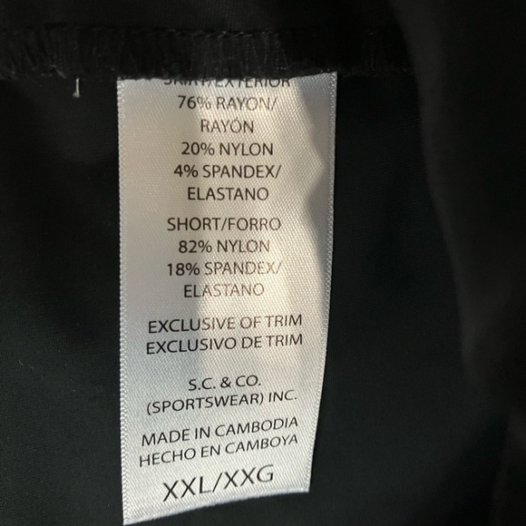 Floral Black and White Skort Size XXL S.C&C0 - Picture 7 of 8